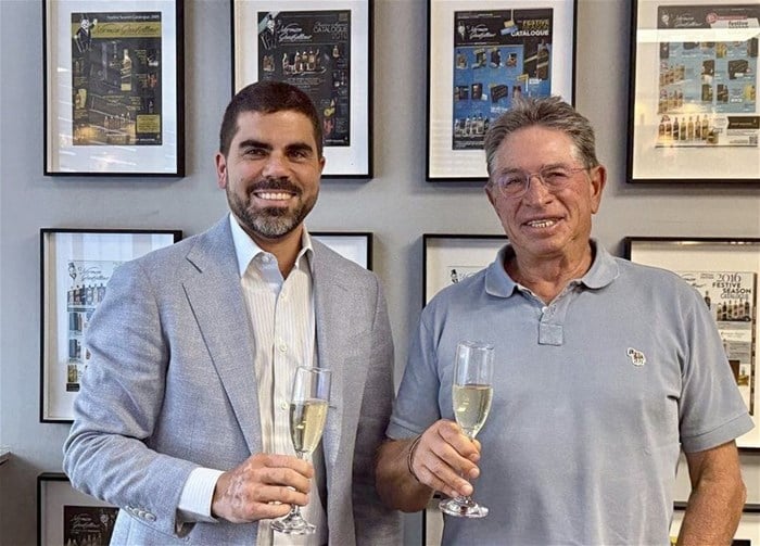 Wael Zeidan, incoming chairman of Norman Goodfellows with Solly Kramer. Image supplied.