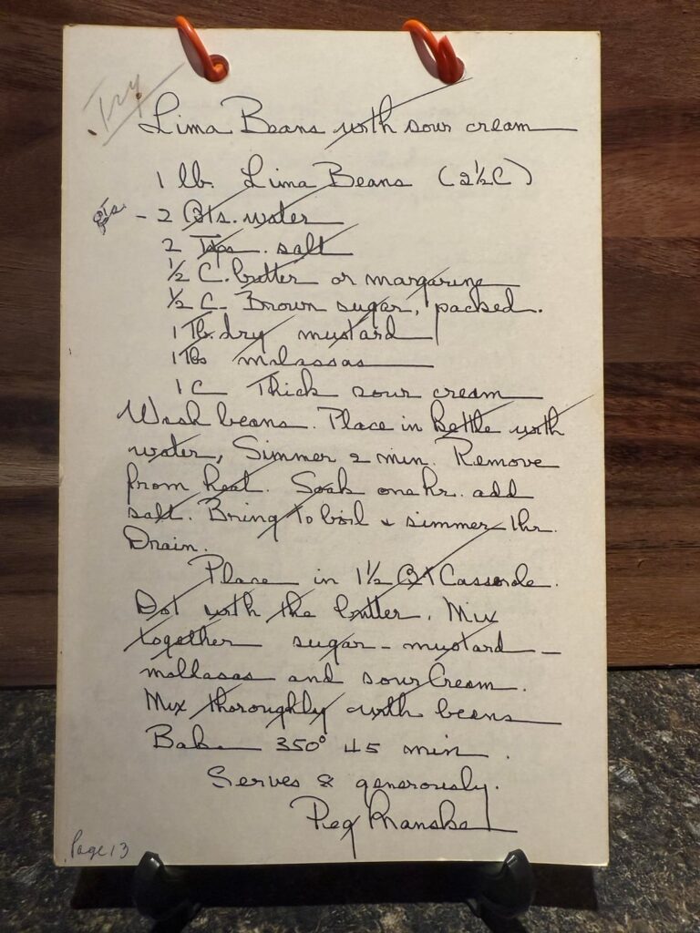 (GUTD 13/32) Lima Beans with Sour Cream & Broccoli Rice Casserole