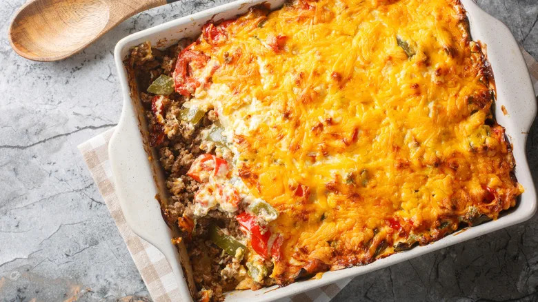 John Wayne casserole in dish