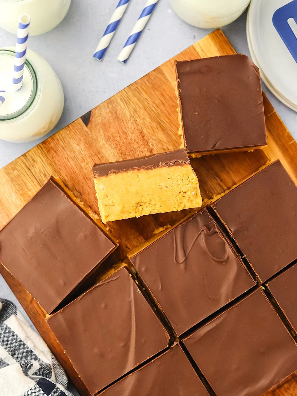 Peanut Butter Bars recipe by Cheerful Cook.