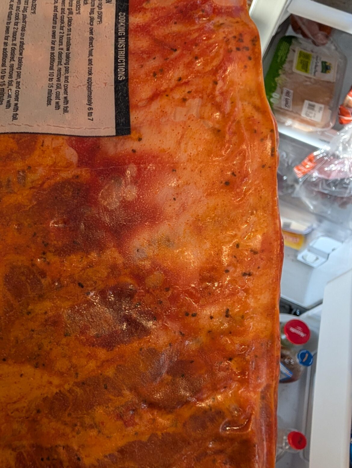 Does this large white layer mean the membrane is still on?