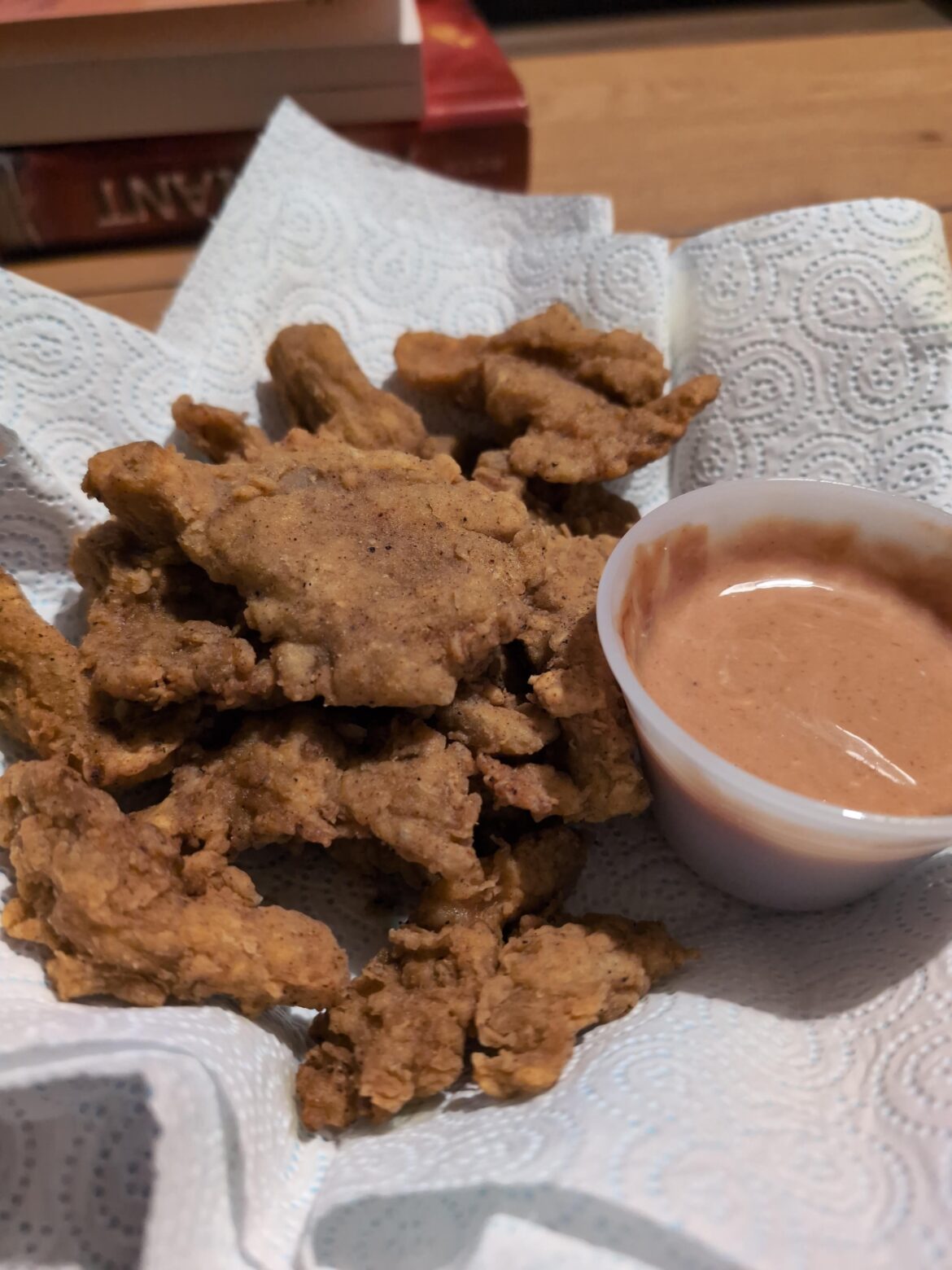 Fried Oyster Mushrooms w/ Creamy BBQ sauce