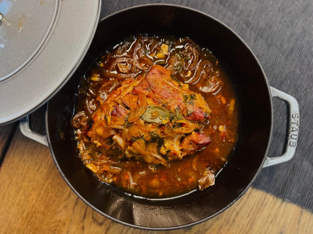 Dark Beer Roasted Pork Shoulder