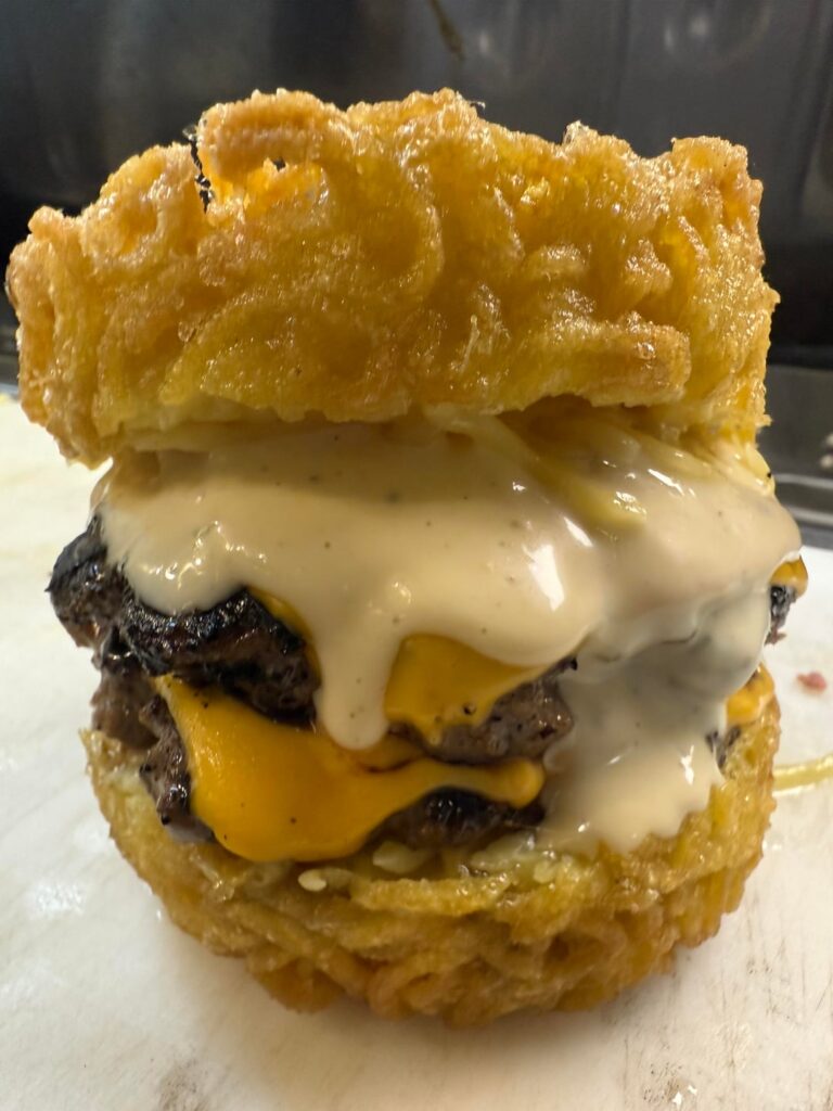 We are out here making ramen burgers!