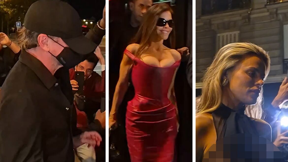 Leonardo DiCaprio, Lauren Sanchez & Brooks Nader Leave Swanky French Restaurant Leonardo DiCaprio, Lauren Sanchez & Brooks Nader Leave Swanky French Restaurant