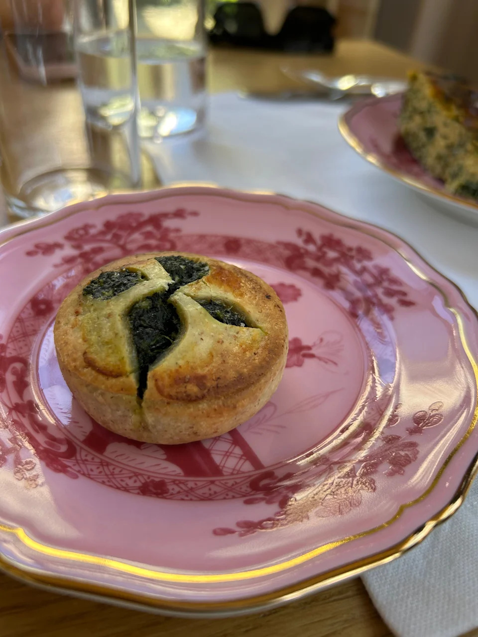 Erbazzone - a tart filled with spinach and Swiss chard that Massimo Bottura ate as a child.