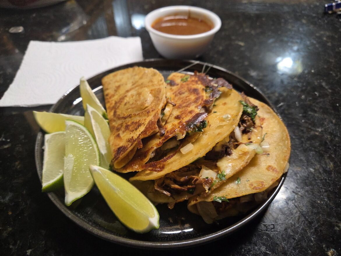 Just some **authentic** birria tacos I made recently.