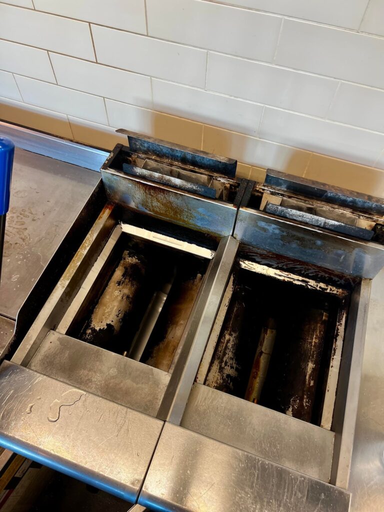 Narsty deep fryers before and after