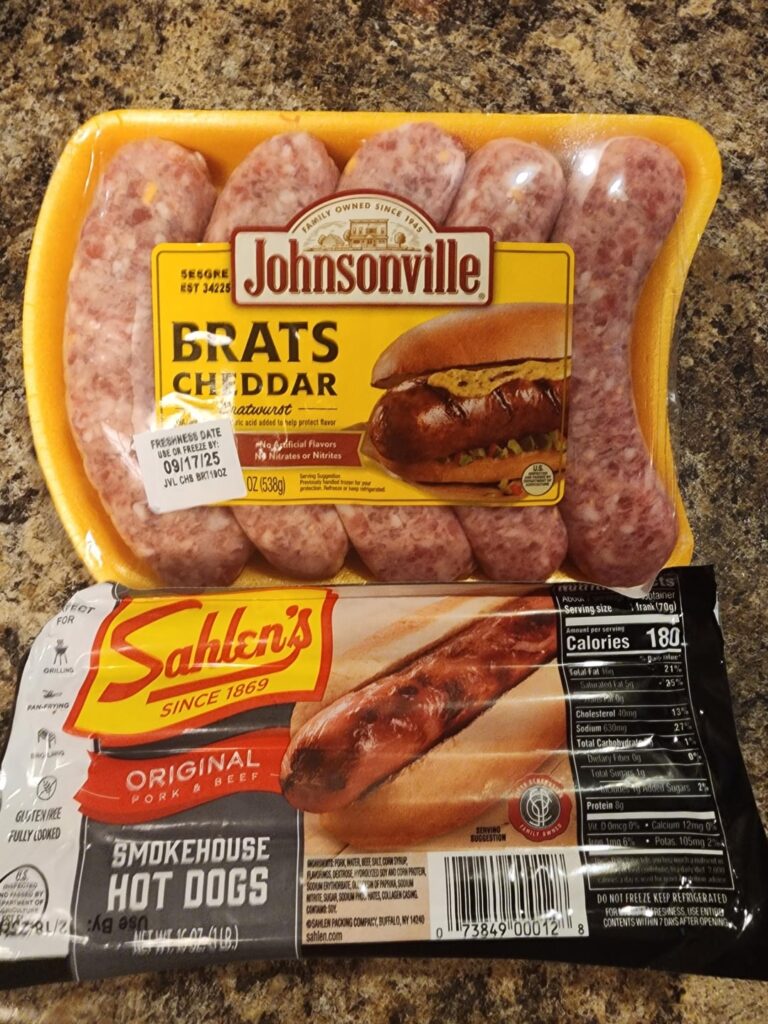 Brats and Hotdogs