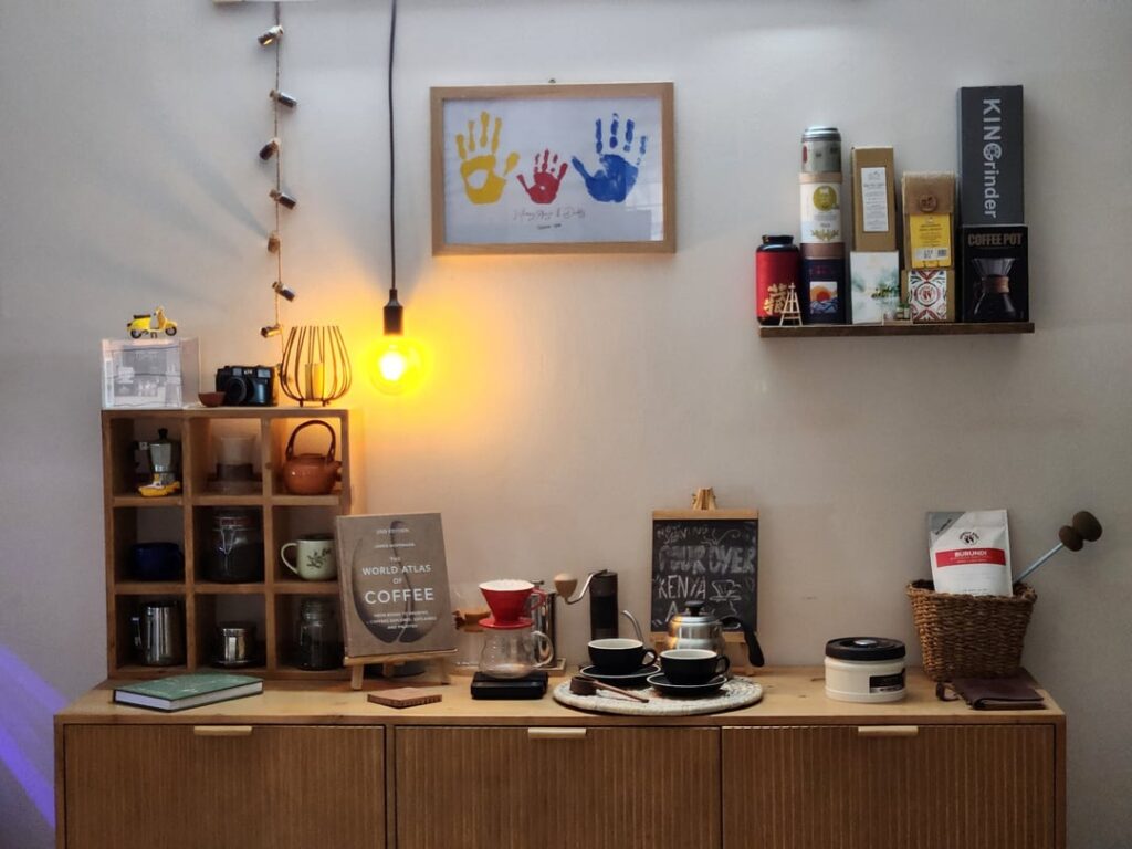 My chaotic coffee station, but the spark for my whole day!