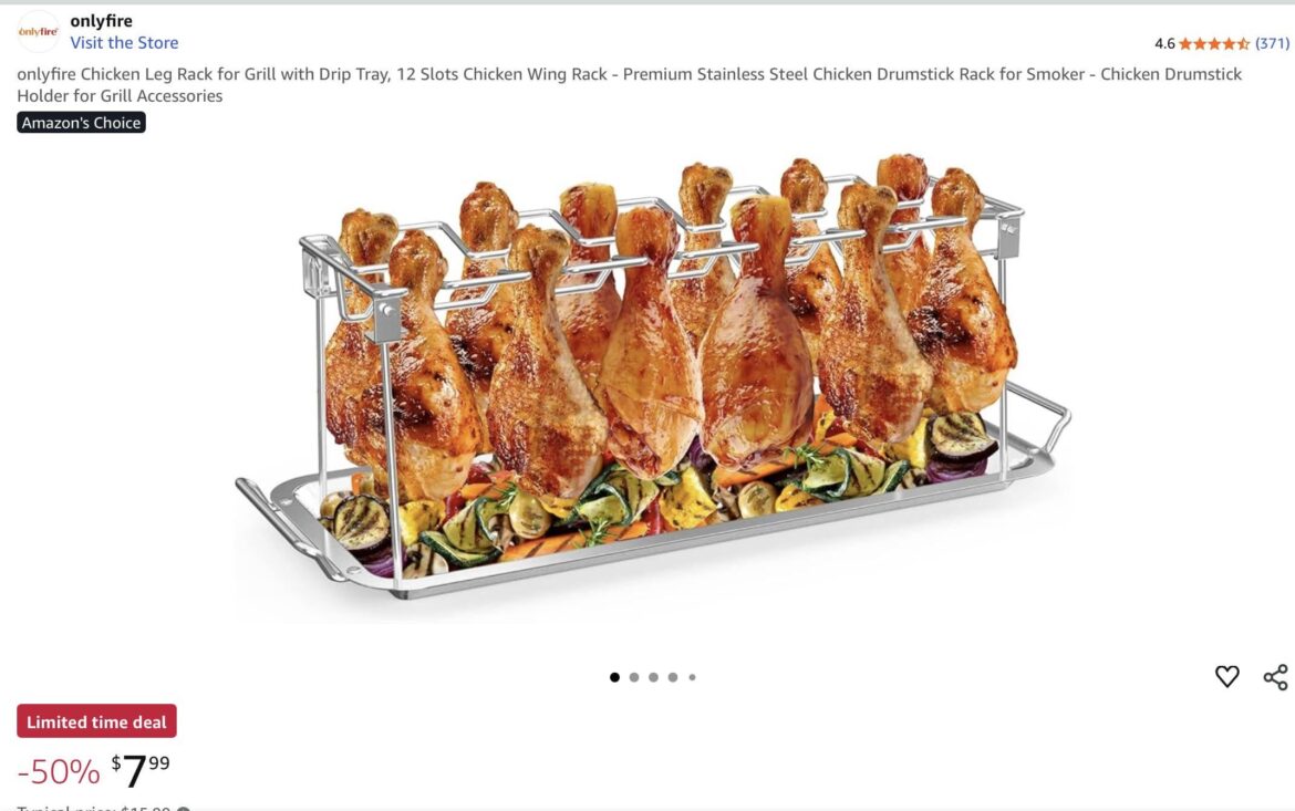 OnlyFire Drumstick Grill Rack