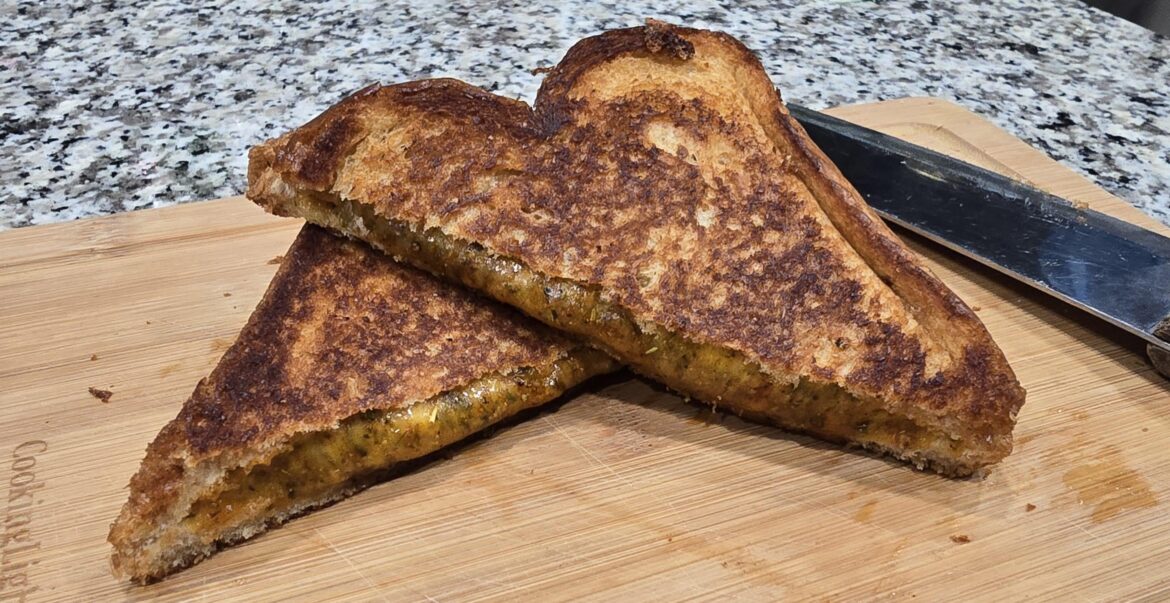 Spiced up grilled cheese Spiced up grilled cheese