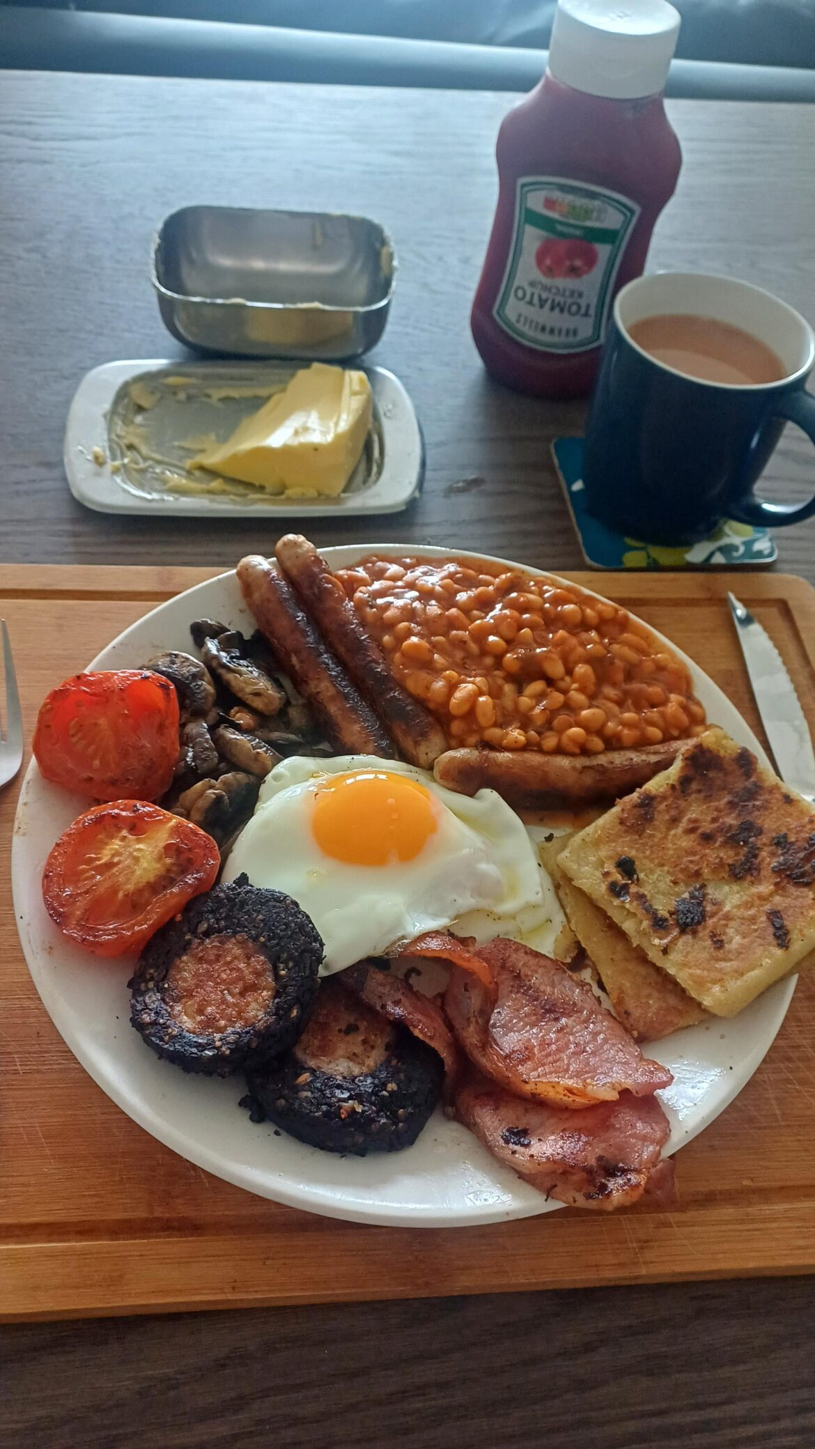 First fry in a while this morning.