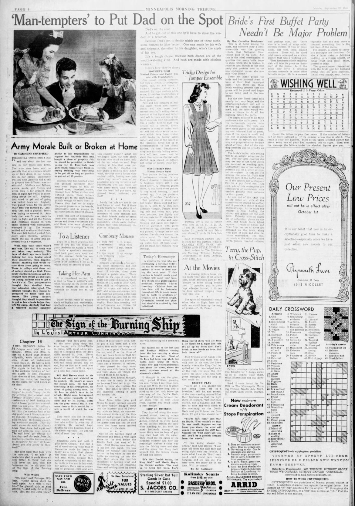 September 22, 1941: Cranberry Mousse