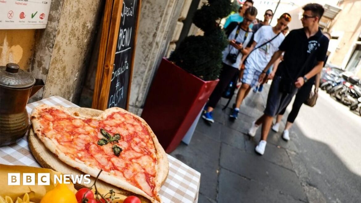 Italy adopts new law to slash food waste An inflatable tank in Ukraine