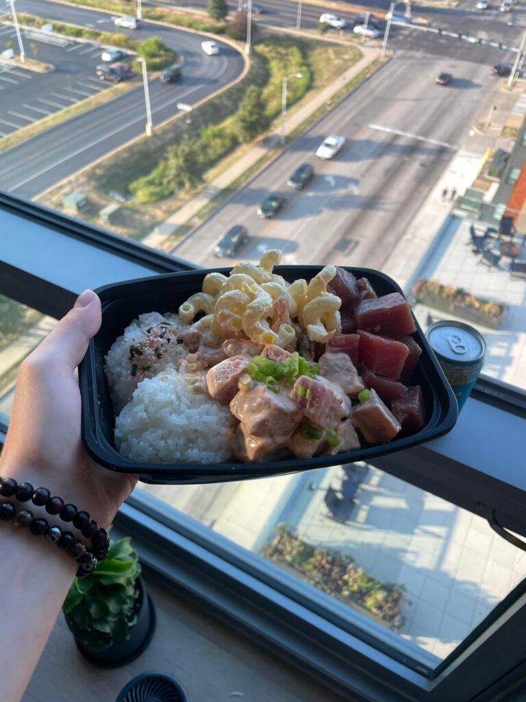 [homemade] Hawaiian poke lunch plate
