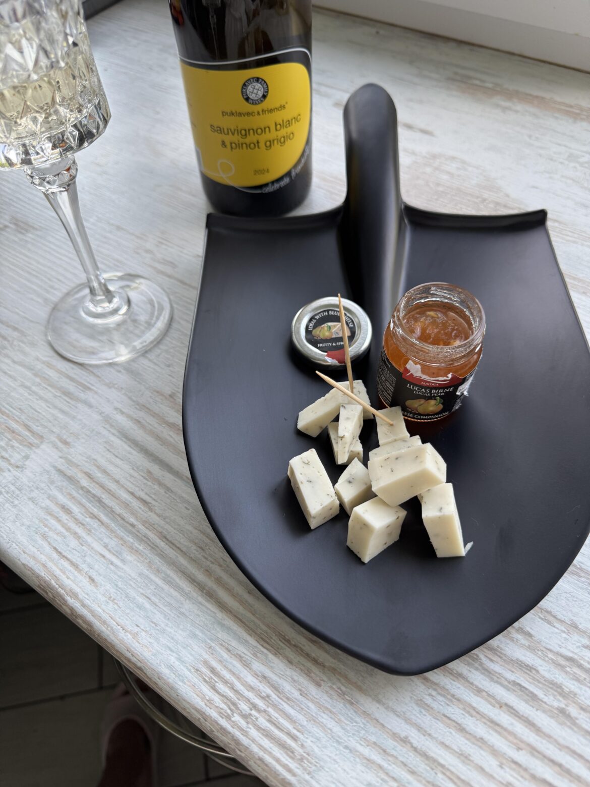 pear jam with which cheese will taste better? I have goat cheese with Provencal herbs today