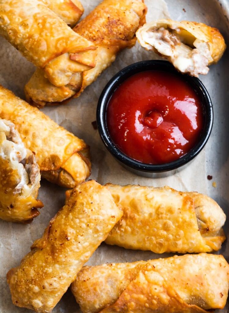 Philly Cheesesteak Egg Rolls