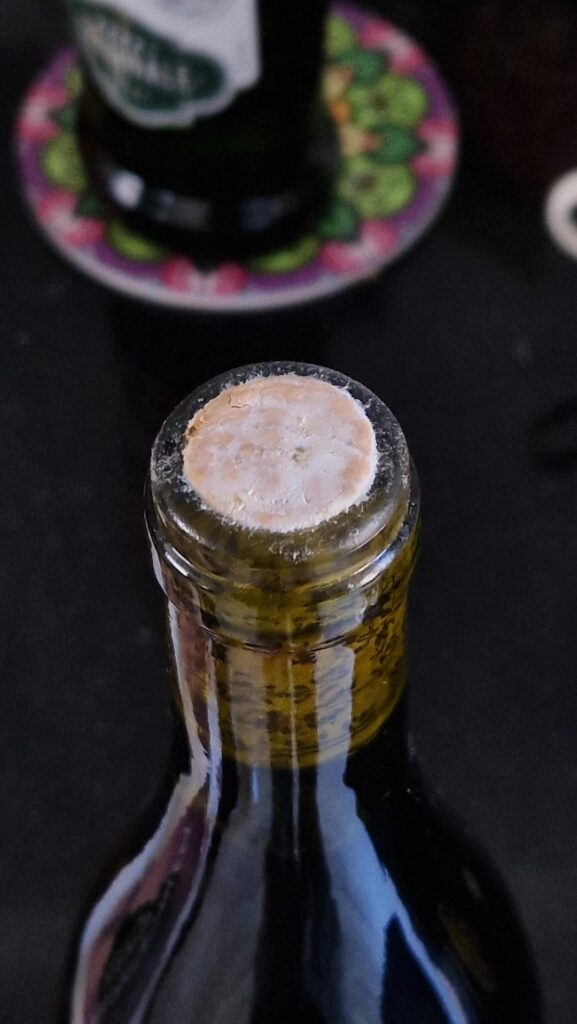 Mold on the top of the cork?