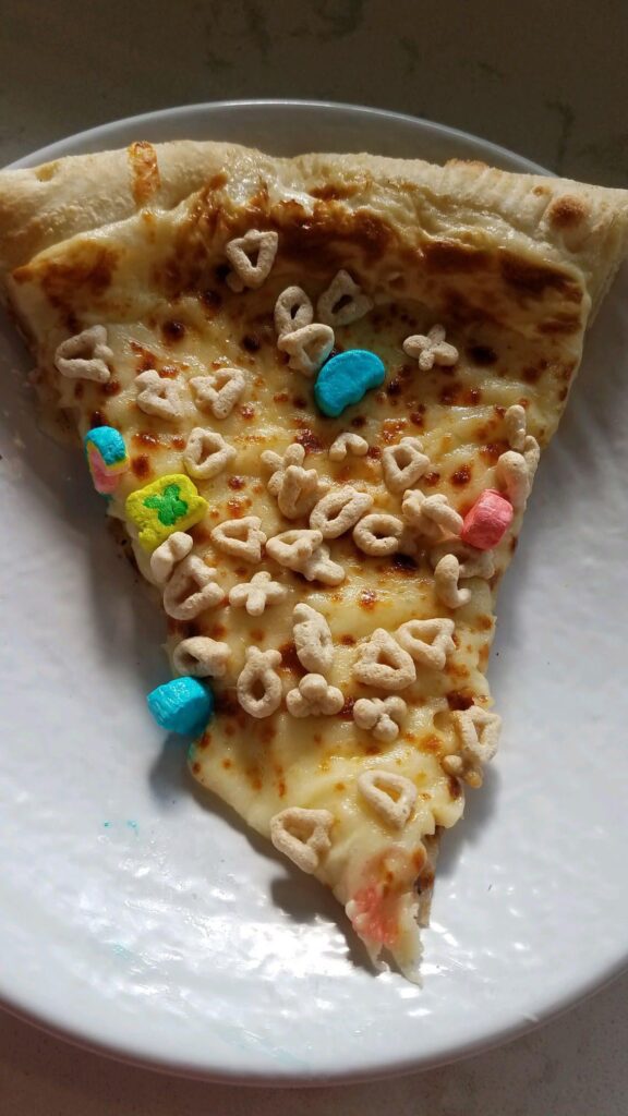 Six years ago my unviersity dining hall served lucky charms pizza to celebrate national cereal day