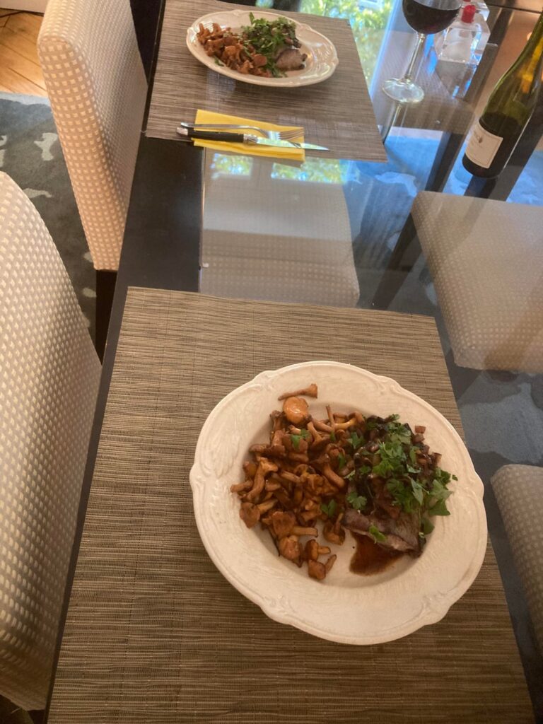 Foie de veau et girolles