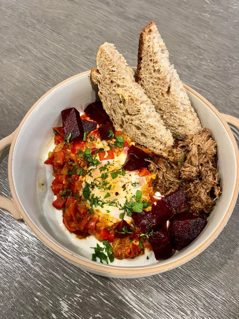 Clear out the fridge breakfast for my boyfriend