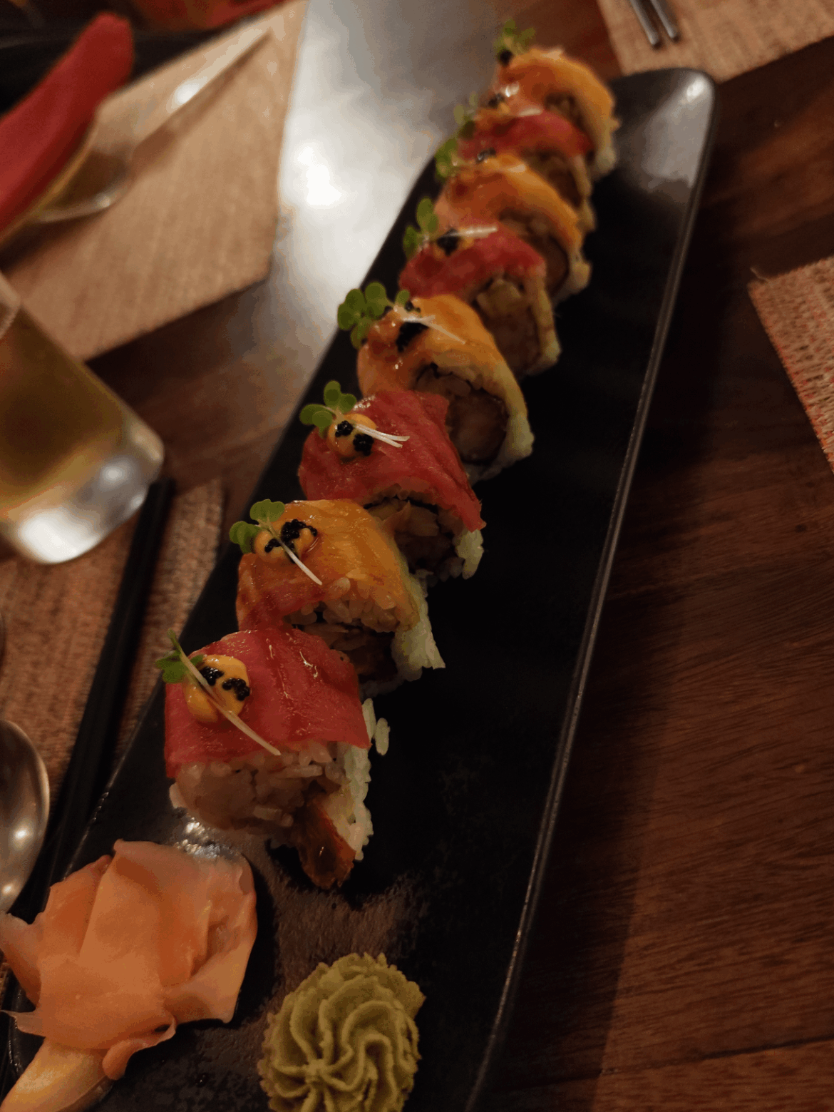 Why does raw fish taste like fresh veggies?