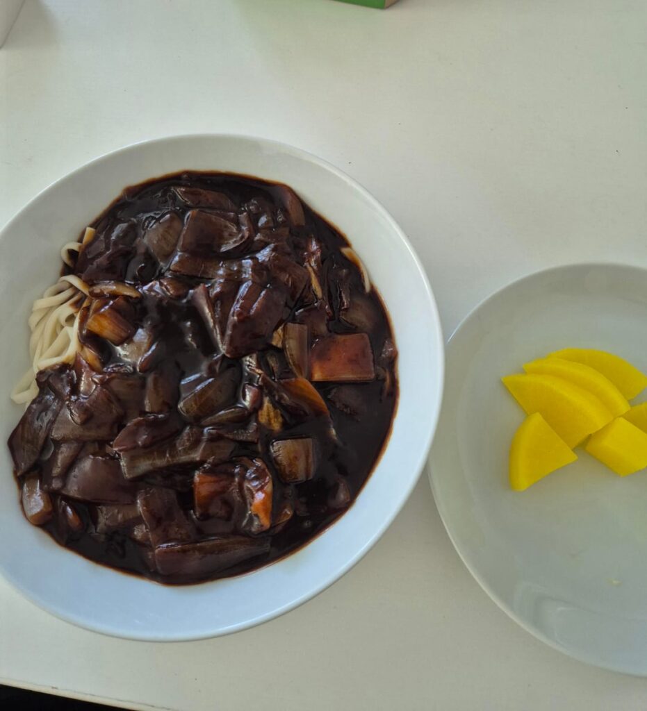 Made Jjajangmyeon for the first time