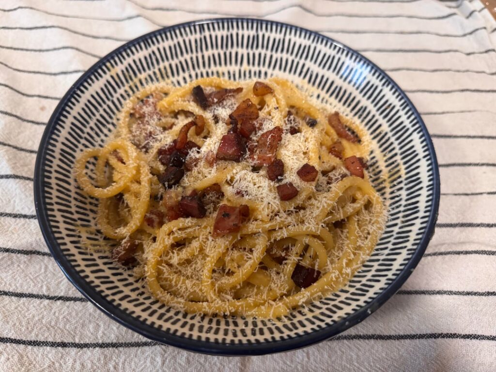 Wee carbonara turned oot smooth as heck