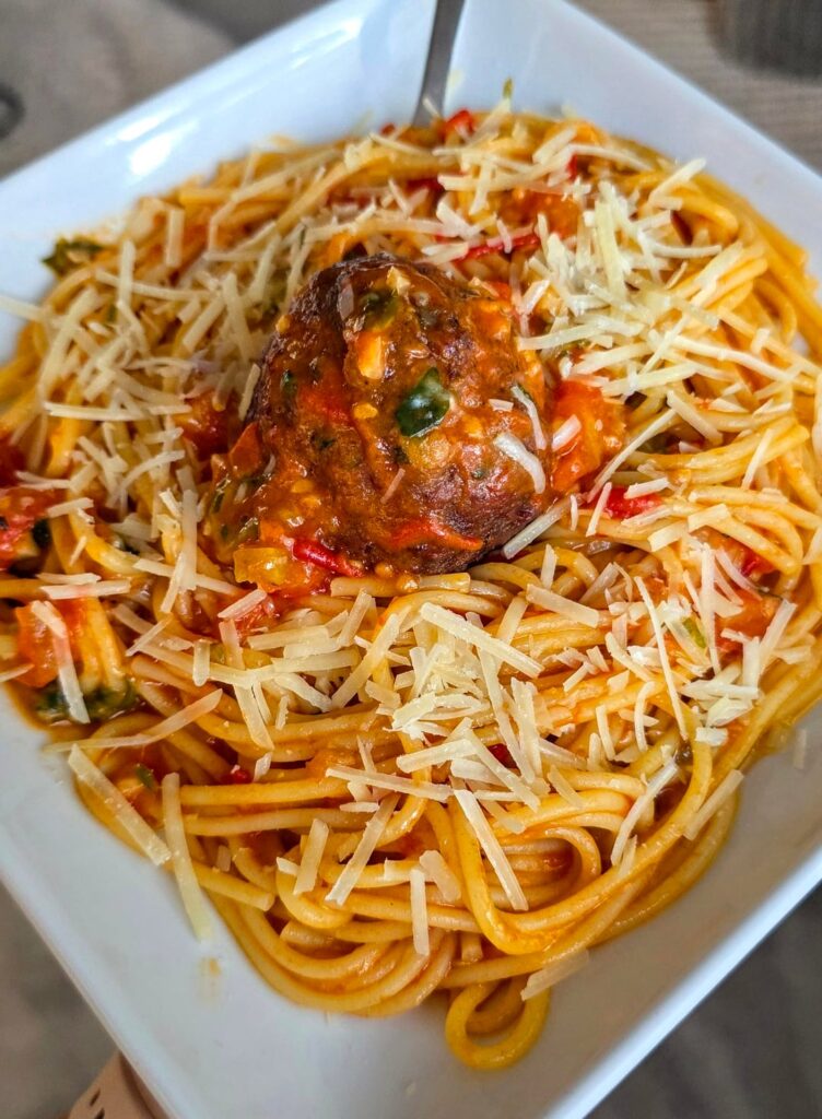 Spaghetti & Meatball [homemade]