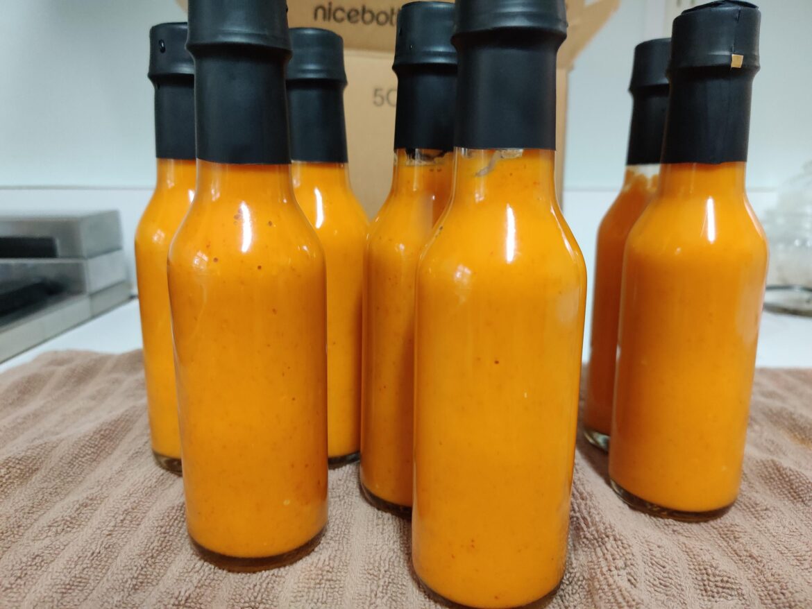 Finished up bottling a batch of hot sauce. What should I name it?