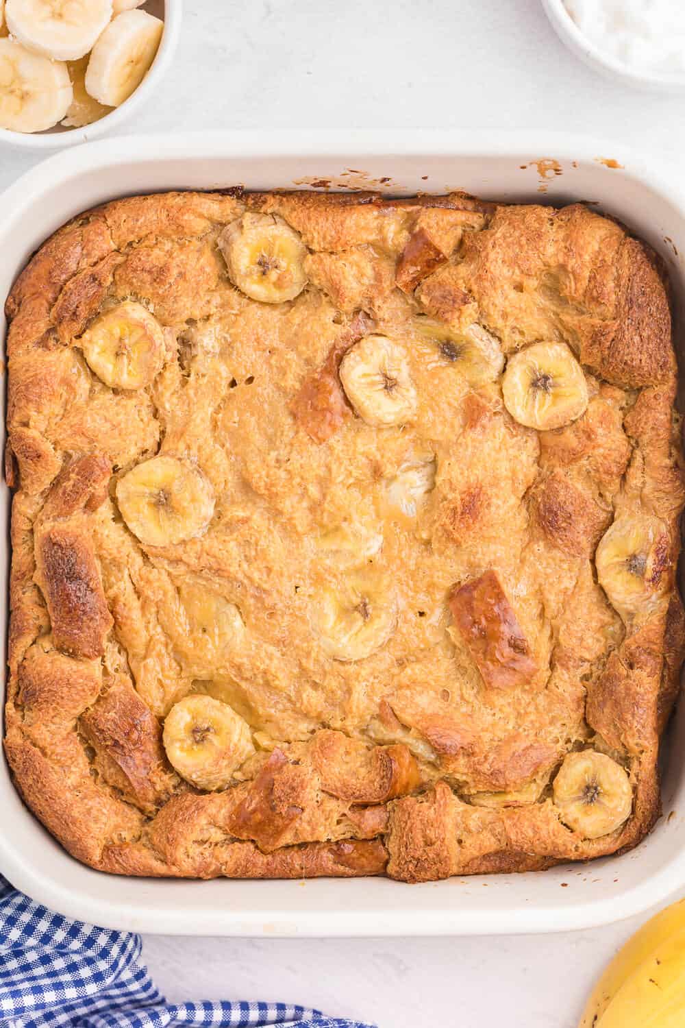These 35 Scrumptious Make Ahead Brunch Casseroles will make your life over the holidays so much easier. Plus, everyone will be delighted with any one of these casseroles for the holidays. Banana Bread Casserole.