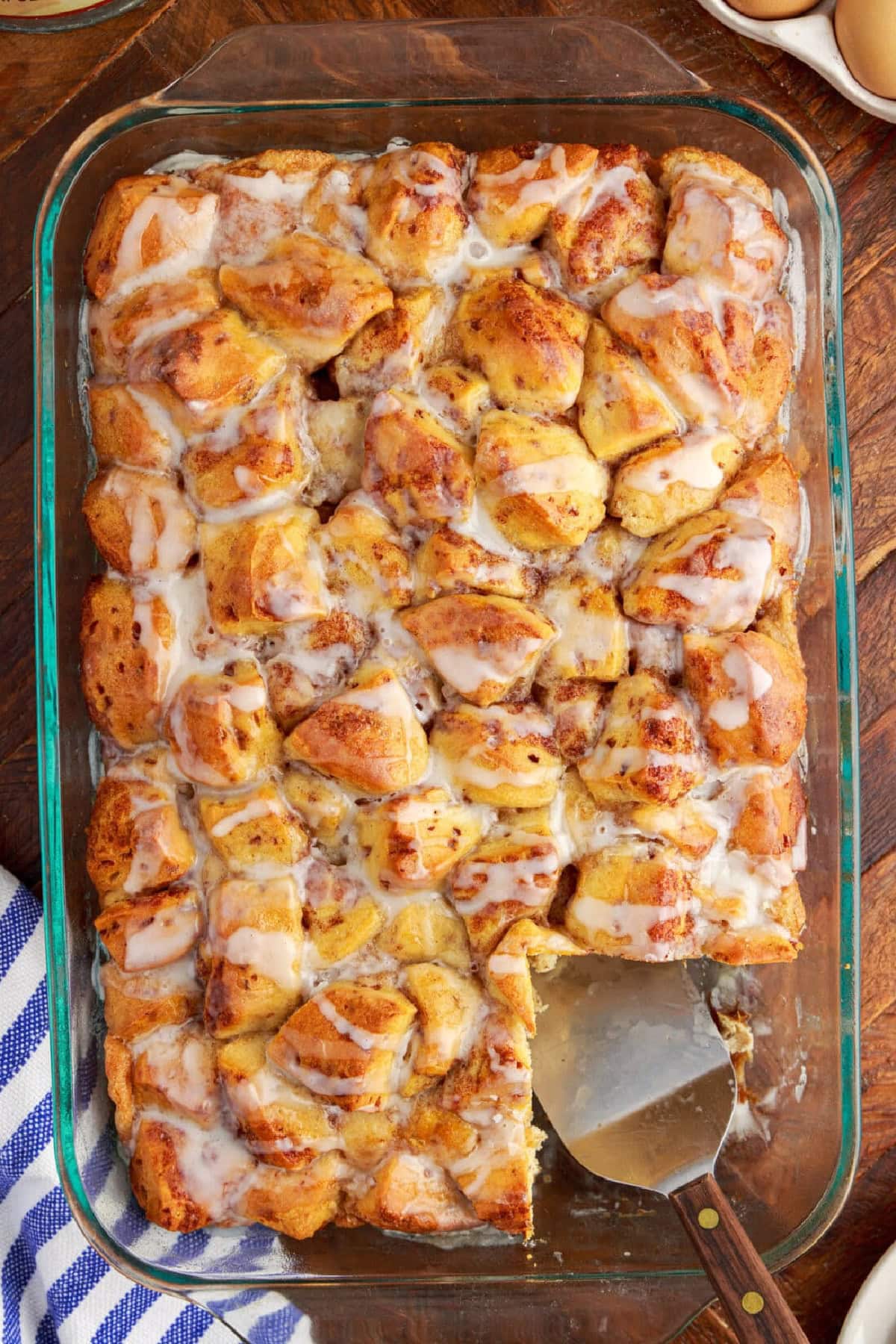 These 35 Scrumptious Make Ahead Brunch Casseroles will make your life over the holidays so much easier. Plus, everyone will be delighted with any one of these casseroles for the holidays. Cinnamon Roll Casserole.