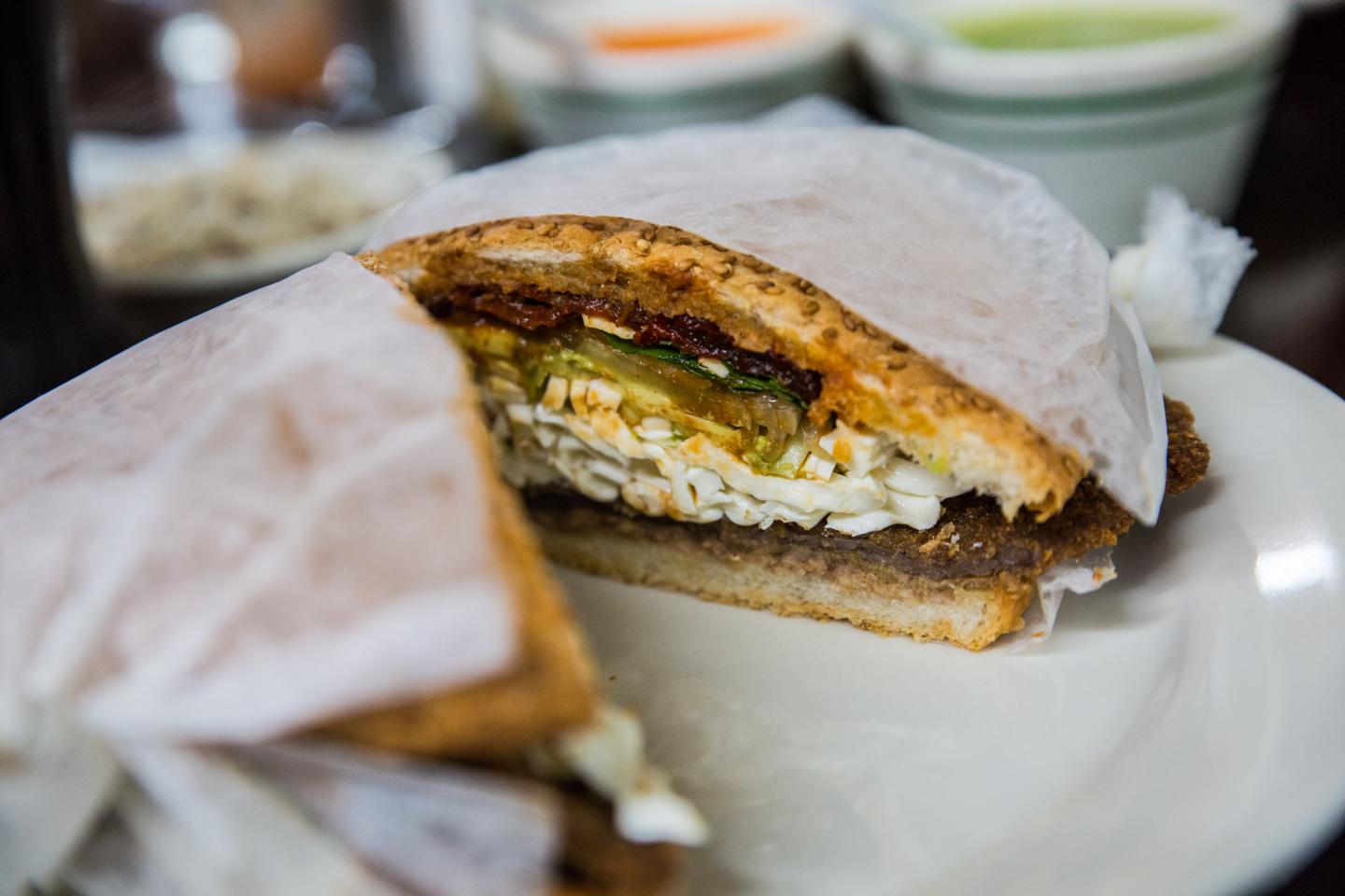 The Beef Milanesa Cemita ($8) is just one of 19 versions of the Mexican sandwich called the cemita served at Cemitas Puebla. The Beef Milanesa Cemita ($8) is just one of 19 versions of the Mexican sandwich called the cemita served at Cemitas Puebla.