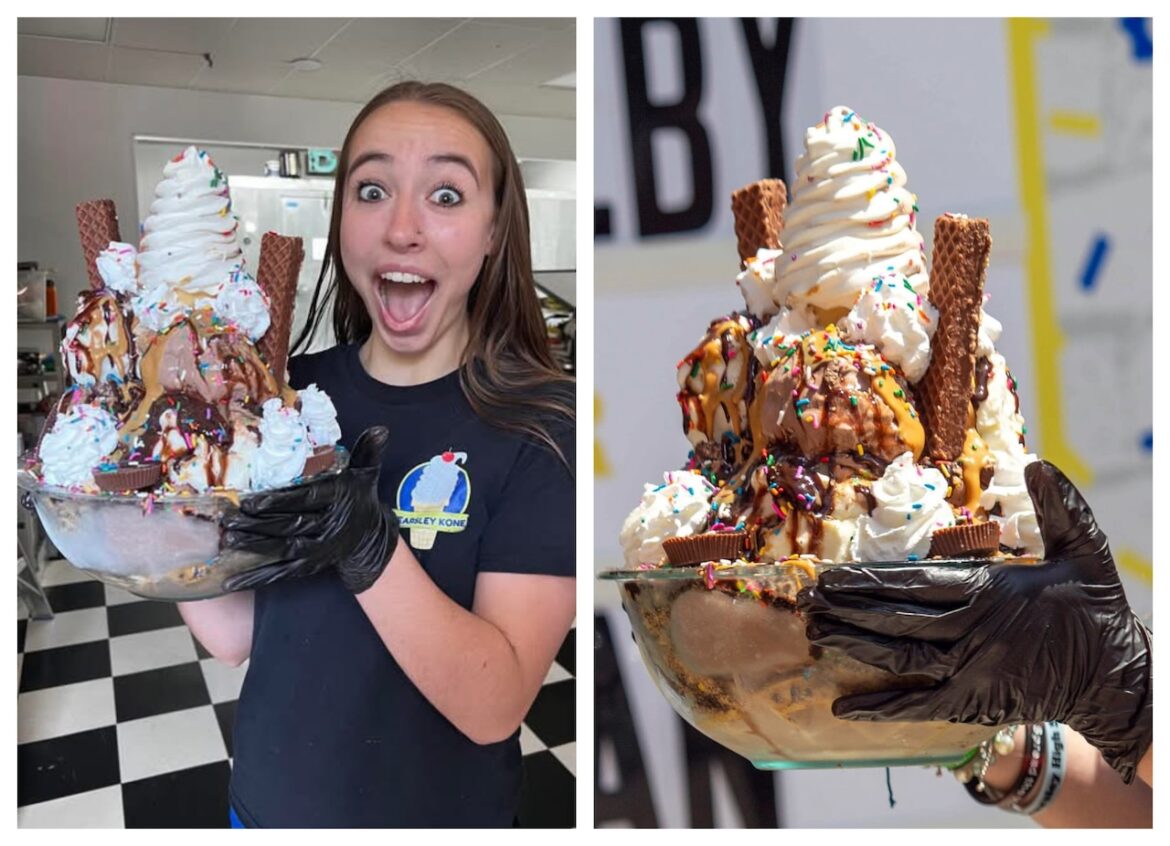 Michigan ice cream shop challenges customers with 6.5-pound ‘Extreme Sundae’ Mostly Sunny