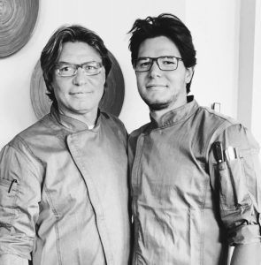 Giordano Tonelli and his son, Alberto. Photo courtesy of Giordi