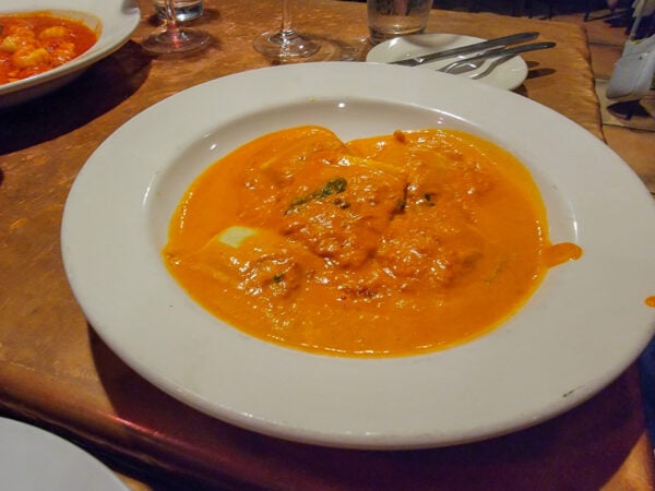 Spinach and Ricotta Ravioli at Girasole Spinach and Ricotta Ravioli at Girasole