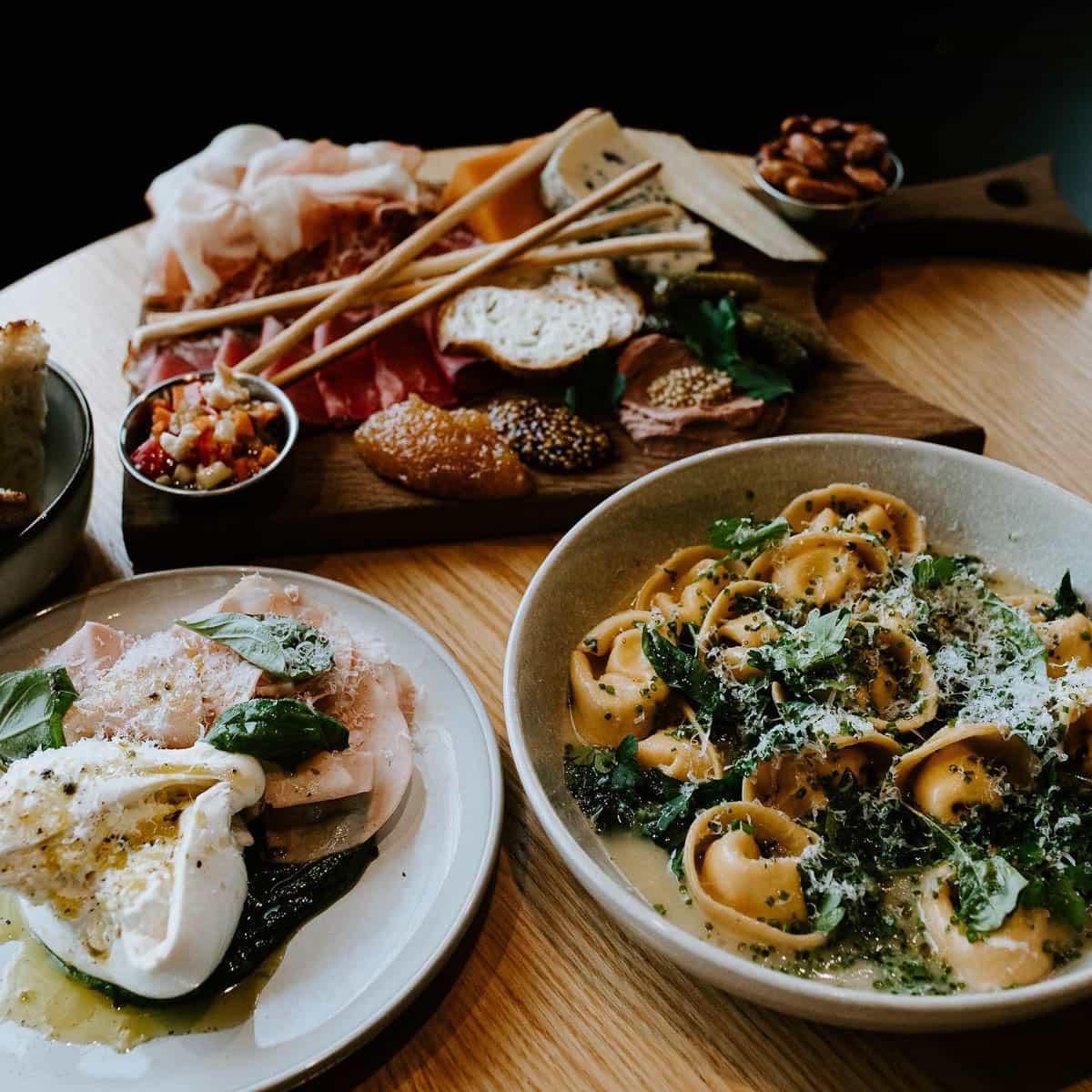 A feast from Harth Mozza & Wine Bar - Italian restaurants in Winnipeg