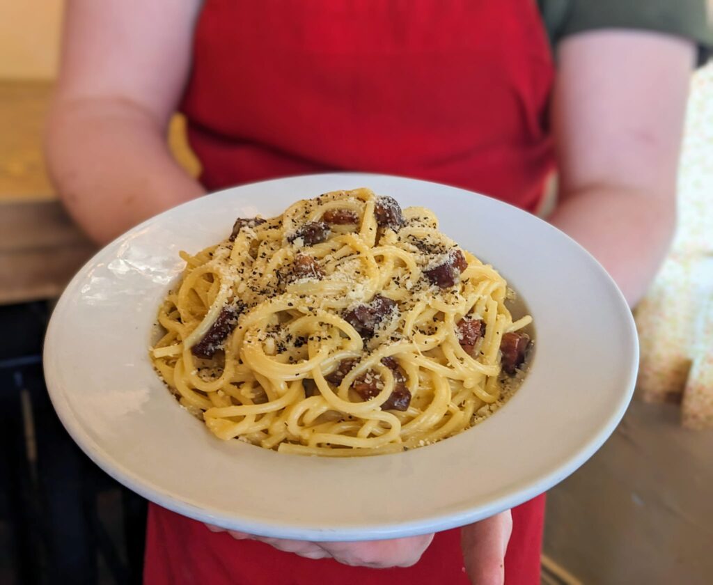 Italian – Carbonara is oh so traditional at Nonna Tata.
