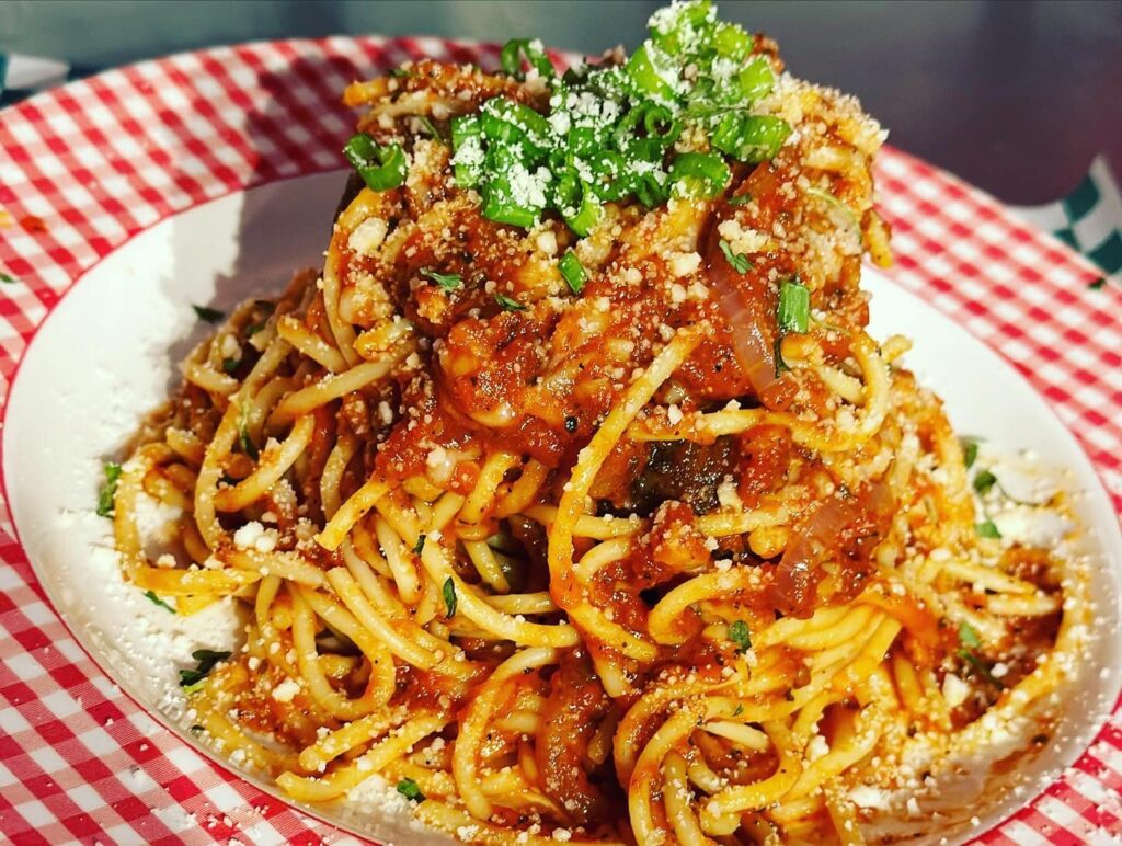 Italian – Vida Cafe is a vegan Italian spot on Bluebonnet Circle.