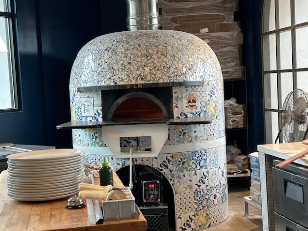 The pizza oven at L’antica Pizzeria Da Michele in Long...