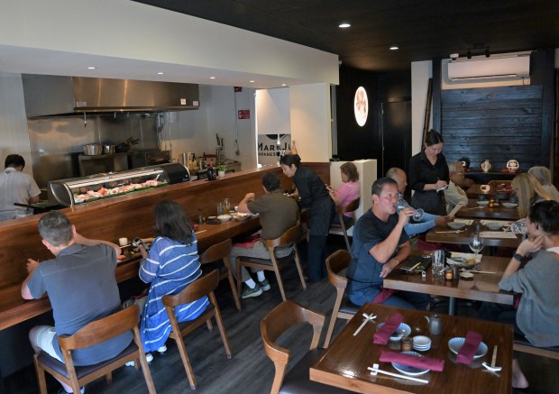 The interior of MaruJun in San Rafael. (Sherry LaVars/Marin Independent...