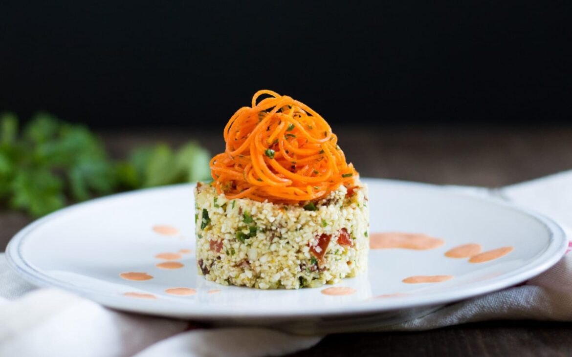 Mediterranean Couscous in Red Pepper Sauce [Vegan] – One Green Planet