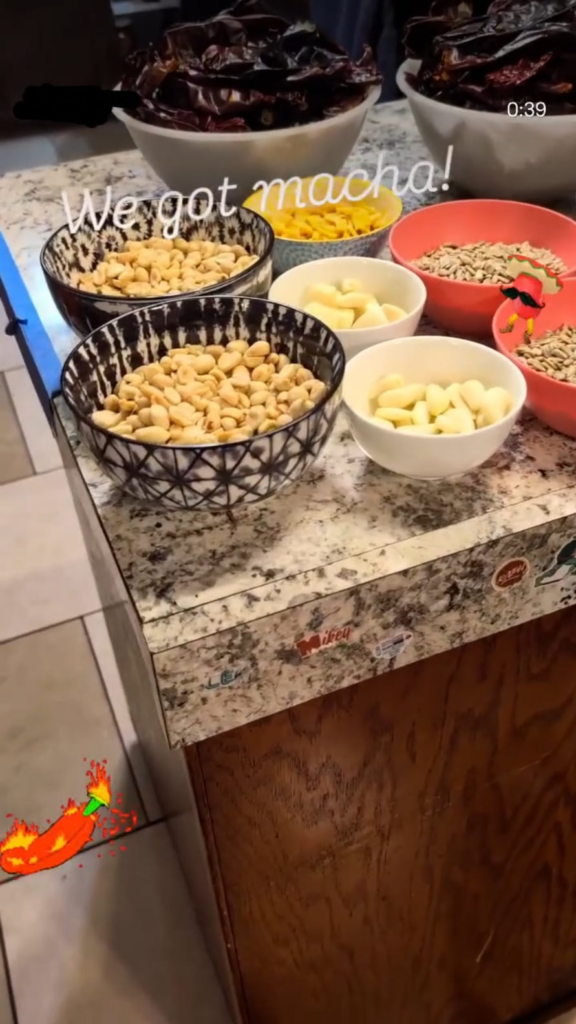 I came up with my own Salsa Macha - Xayáa, turned out to be very tasty after many attempts