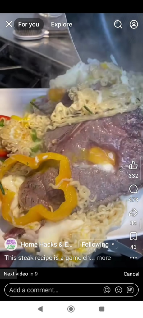 "Game changing" steak n' eggs