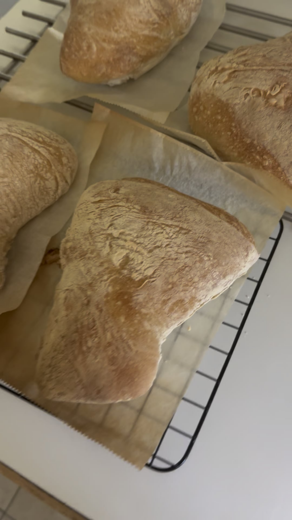 Made some pretty good ciabatta over the weekend