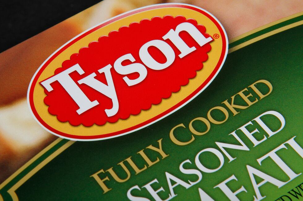 FILE - A Tyson food product is displayed in Montpelier, Vt.,  Nov. 18, 2011.