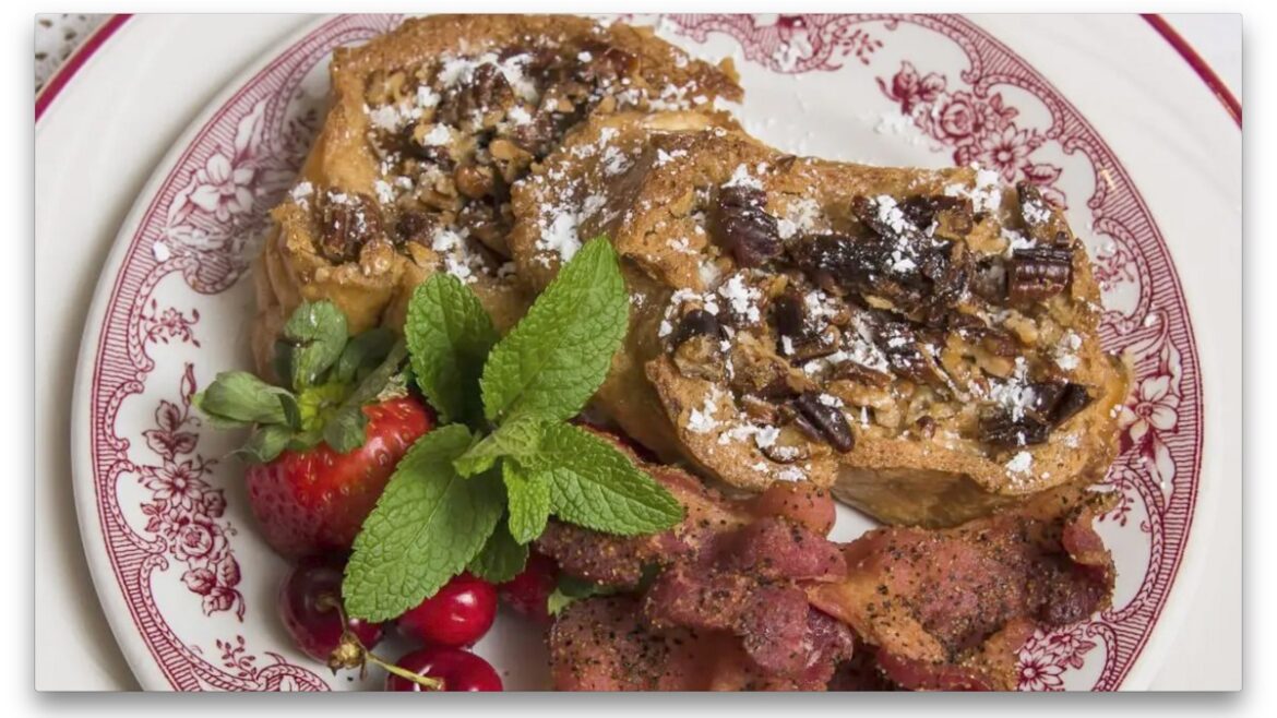 Pecan Praline French Toast at this bed and breakfast is one of 100 Dishes to Eat in Alabama Pecan Praline French Toast at this bed and breakfast is one of 100 Dishes to Eat in Alabama