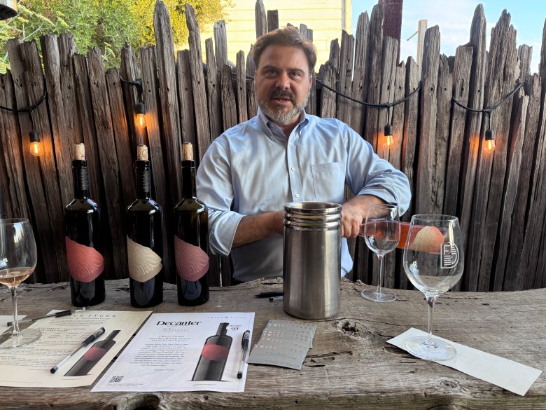 Mike Kohne at Twice Tyger event at Hideaway in San Juan Bautista. Photo by Robert Eliason.
