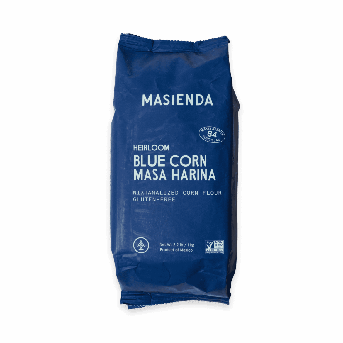 Red, white, yellow, blue corn flour for tamales